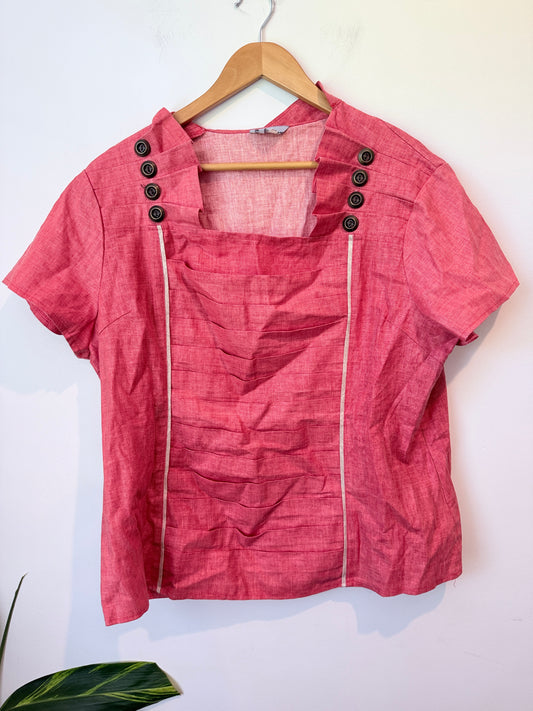 Vivi Fashion U/Arm to U/Arm 59cm Short-Sleeved Top