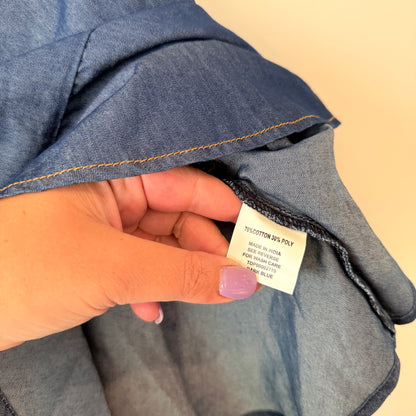 Street9 Size M One-Shoulder Denim Top