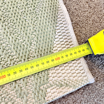 Indooroutdoor runner mat - light green & white - rugs original photo - what’s new home&living materials