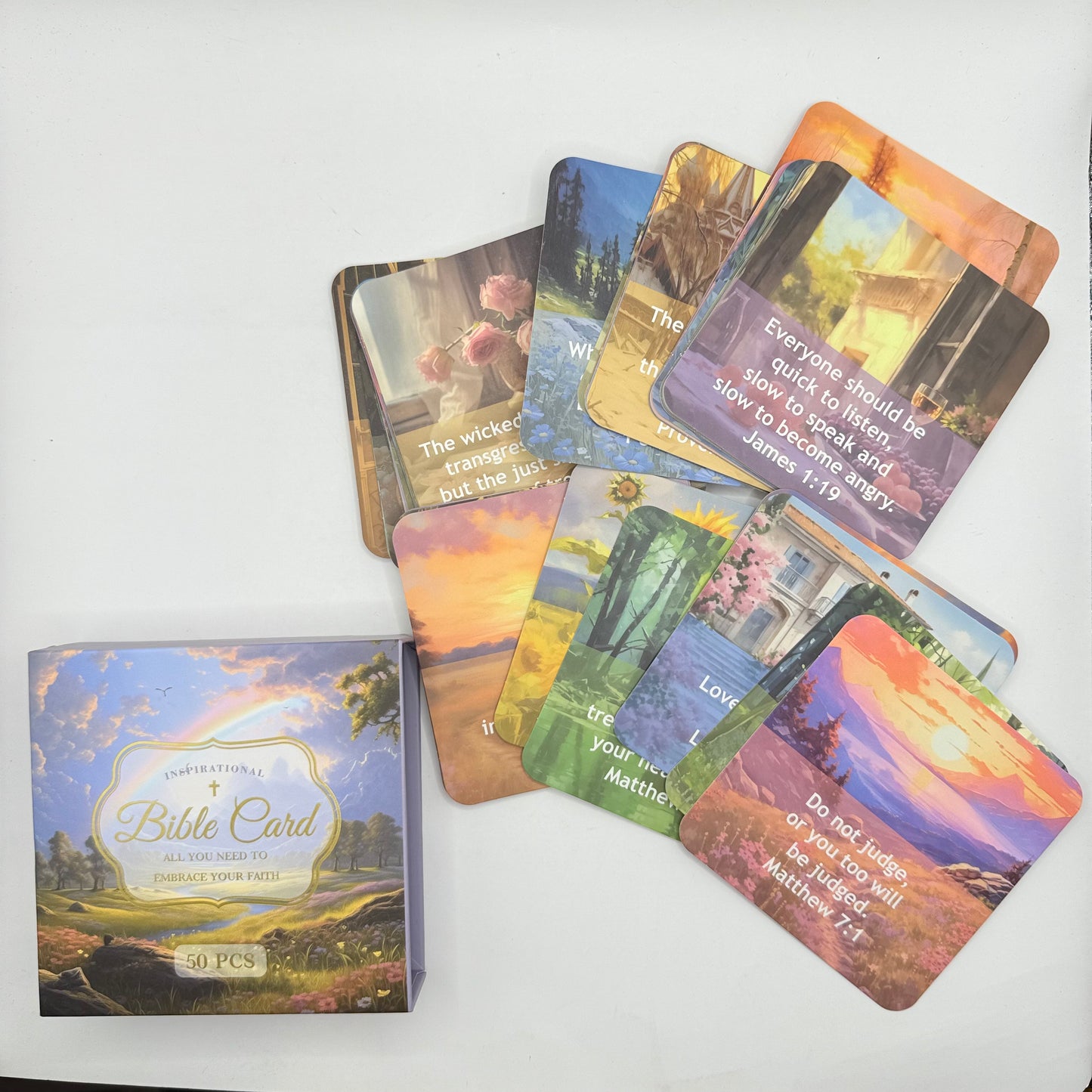 Inspirational Bible Card 50 PCS