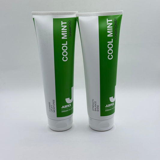 JUSTICE Professional Cool Mint Shampoo & Conditioner Duo Pack