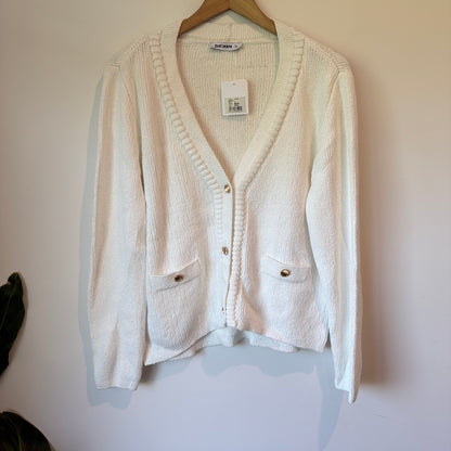 JUST JEANS Knit Cardigan Milk White – Size 12