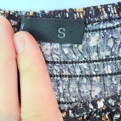 Jay Jays Floral Long Sleeve Crop Top - Size S