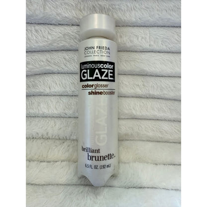 John Frieda Brilliant Brunette Luminous Color Glaze 6.5 fl oz – Rich Shine for Brunettes