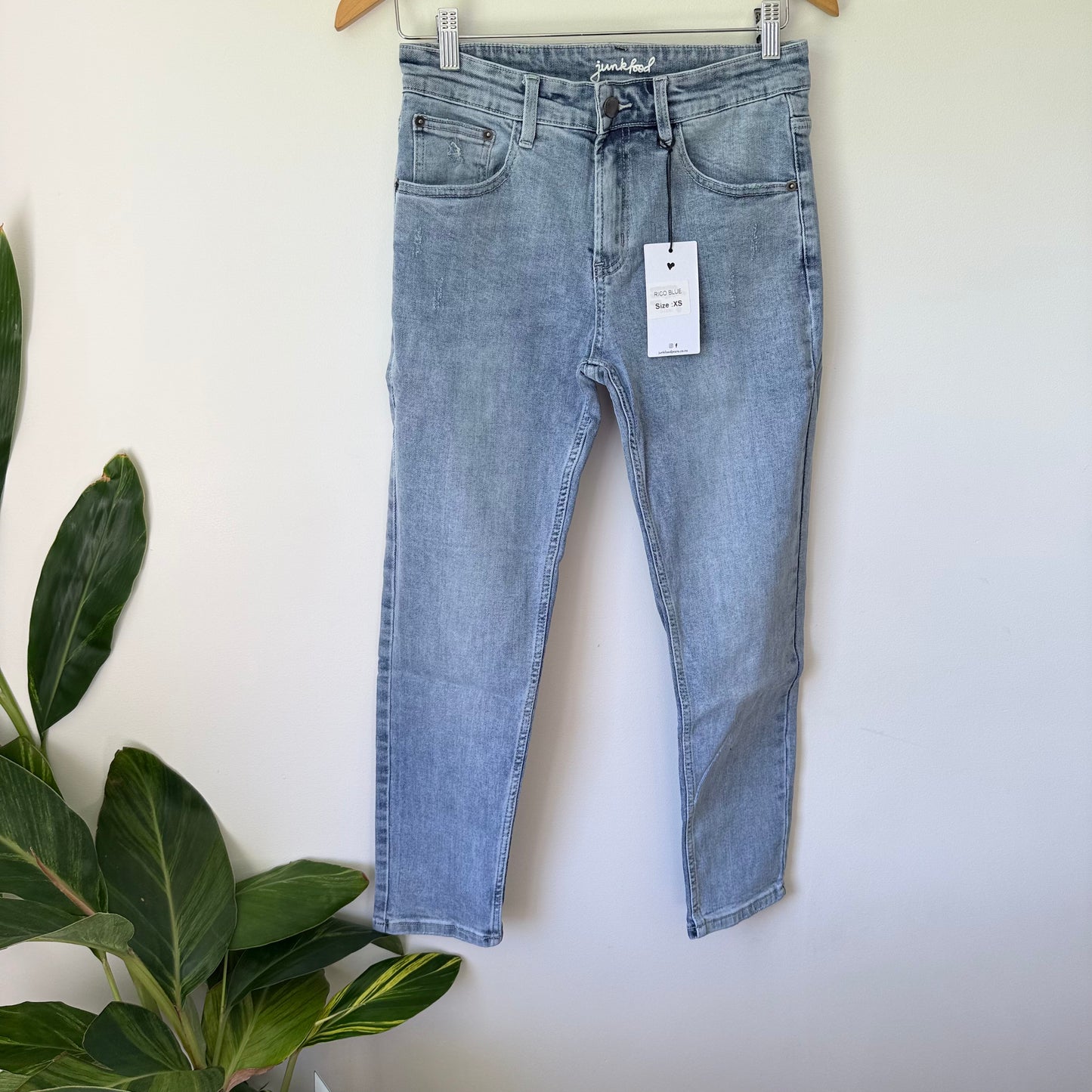 Junkfood Rico Blue Skinny Jeans Size XS