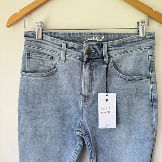 Junkfood Rico Blue Skinny Jeans Size XS