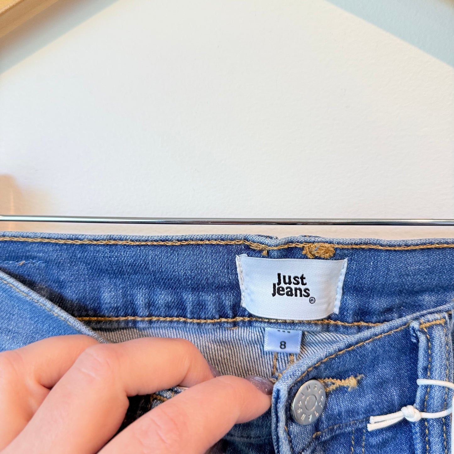 Just Jeans Originals Wide Leg High Rise Jeans Blue - Size 8