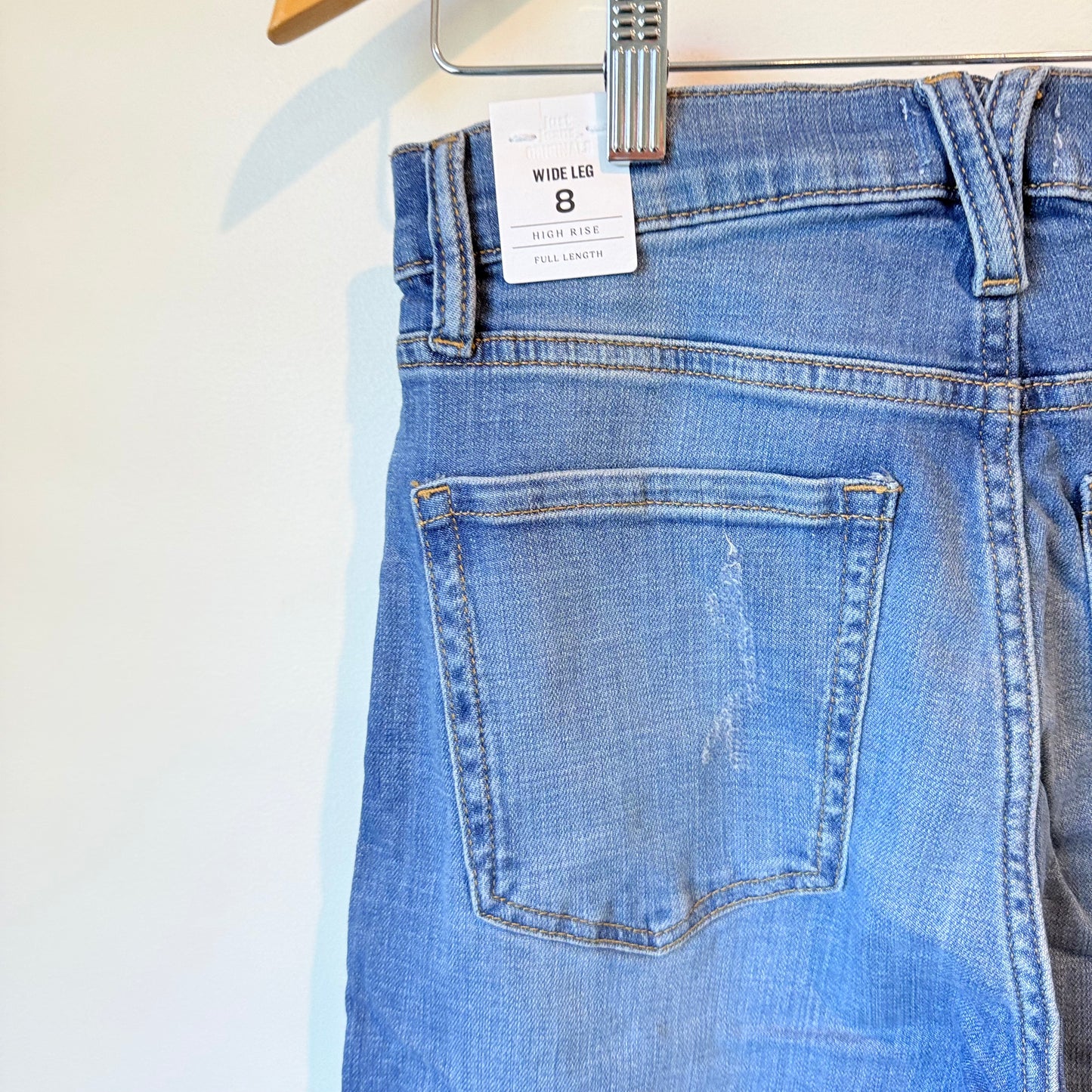 Just Jeans Originals Wide Leg High Rise Jeans Blue - Size 8