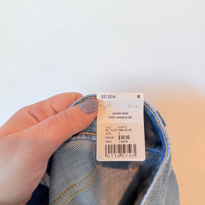 Just Jeans Originals Wide Leg High Rise Jeans Blue - Size 8