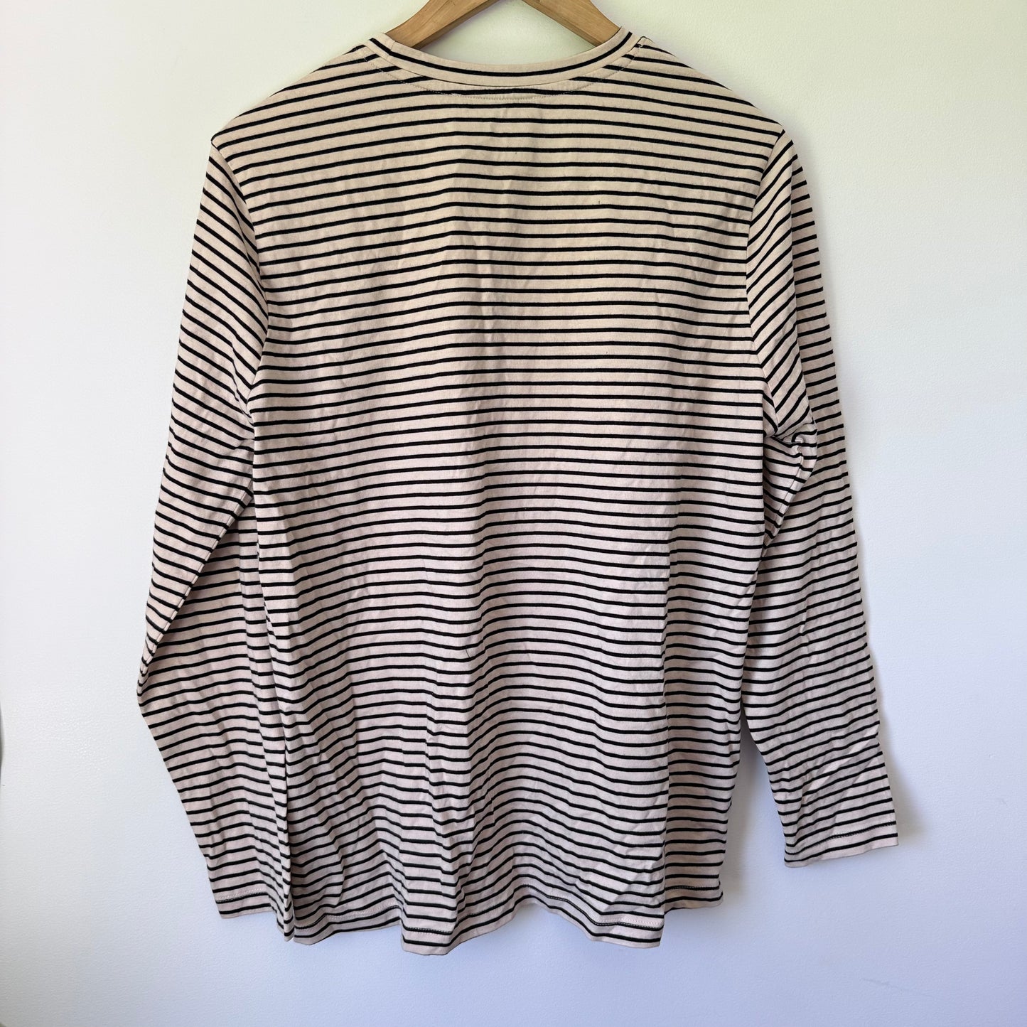 Just Jeans Quality Cotton Breton Stripe Top Size L