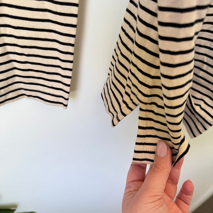 Just Jeans Quality Cotton Breton Stripe Top Size L