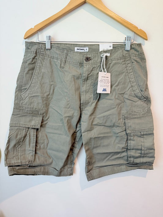 Just jeans size 32 men’s cargo shorts - cargo shorts bottoms men’s apparel