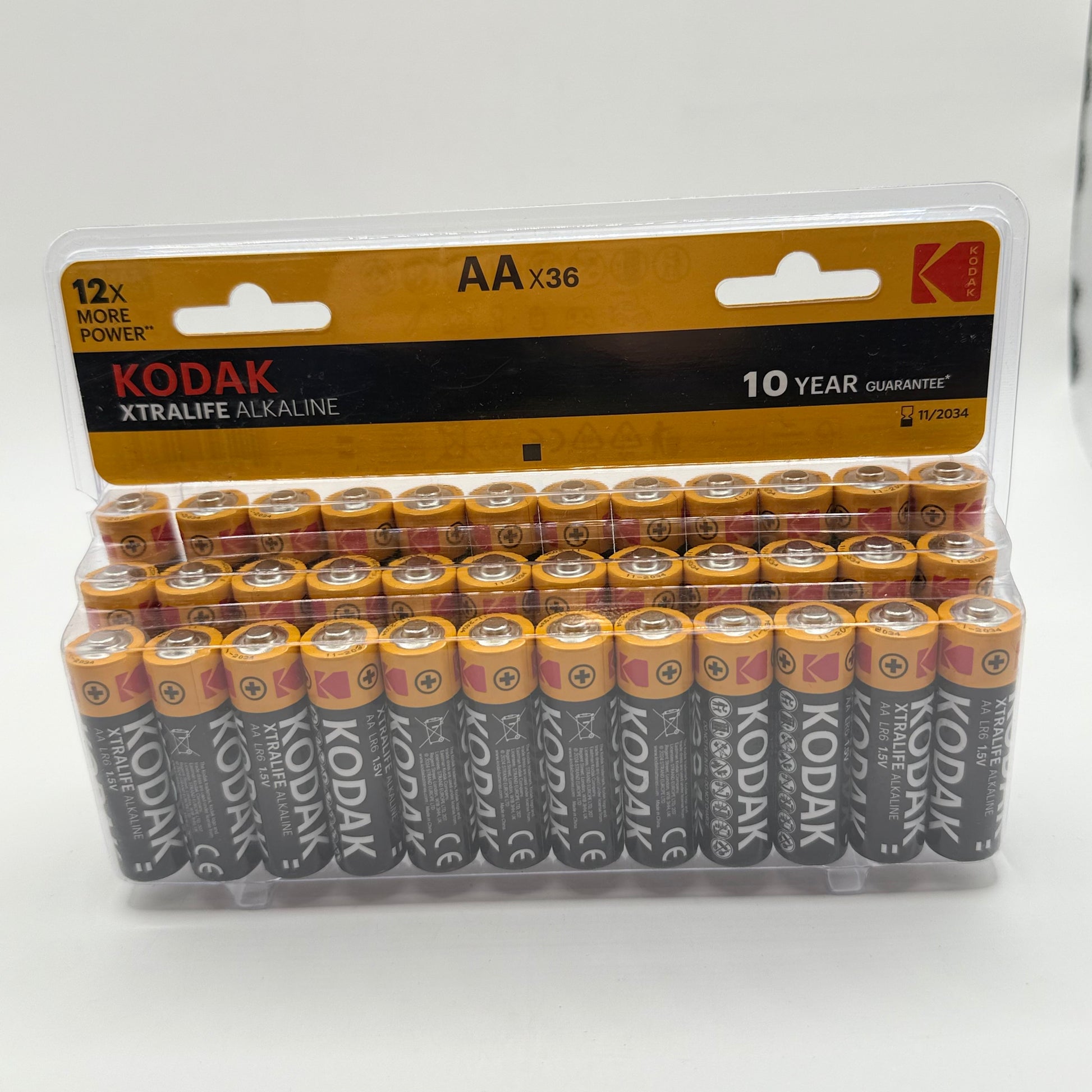 Kodak xtralife alkaline batteries - aa x 36 - general purpose batteries original photo - what’s new stationery