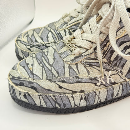 Kashi Urban Abstract Glitter Low-Top Sneakers Size 8