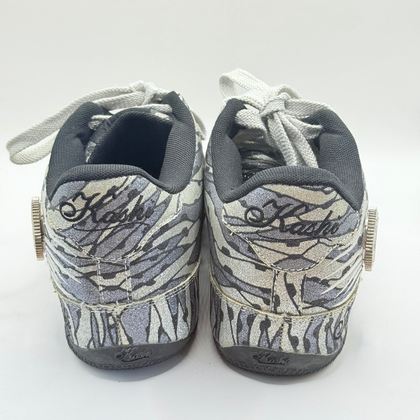 Kashi Urban Abstract Glitter Low-Top Sneakers Size 8