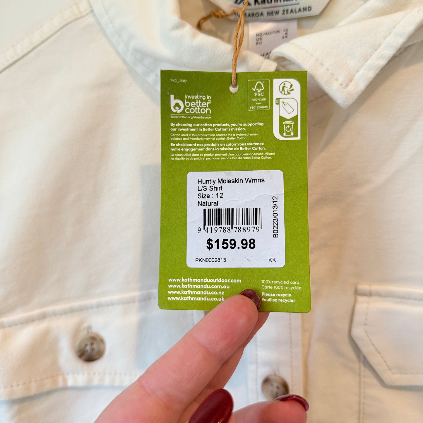 Kathmandu Moleskin Shirt - Size 12