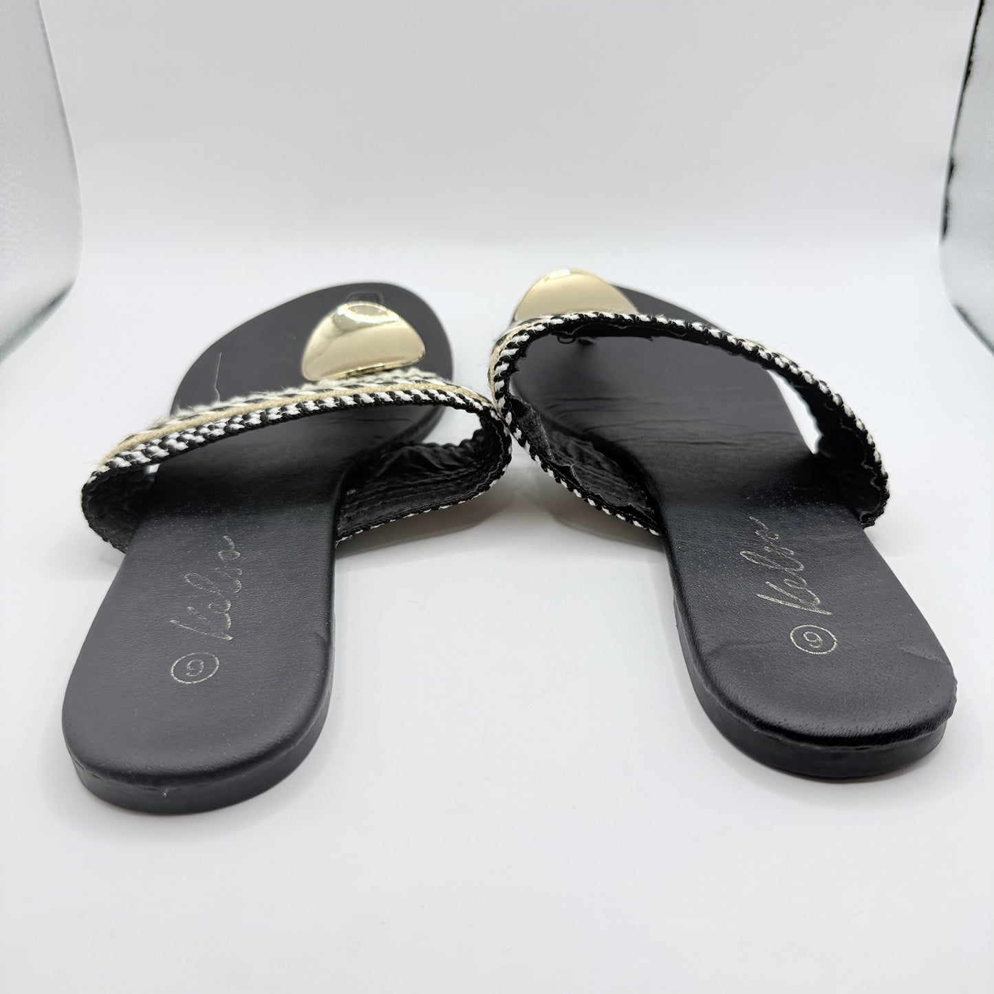 Kelia Woven Toe Loop Sandals - Size 6