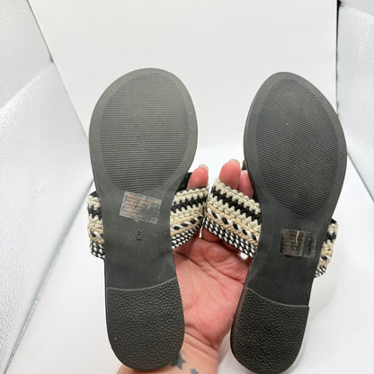 Kelia Woven Toe Loop Sandals - Size 6