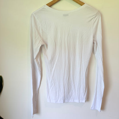 Ketz-ke Soar Rayon Skivvy Long Sleeve Top - Size 8