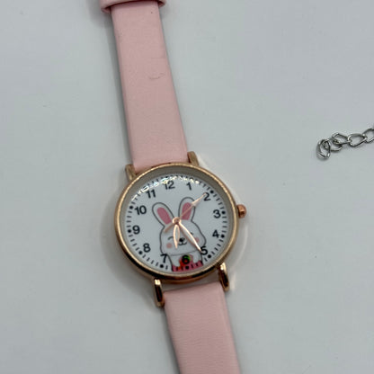 Kids Pink Bunny Watch and Bracelet Set