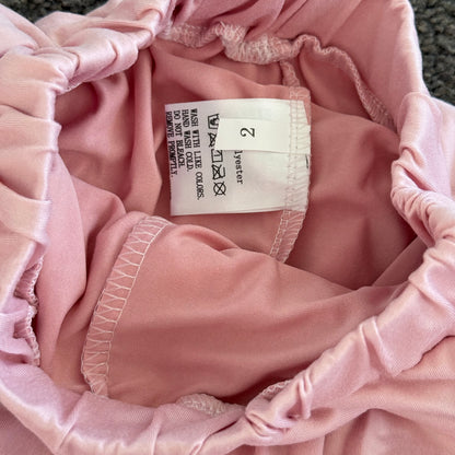 Kids Pleated Skirt Pink and Blue with Heart Detail - Size 2-3