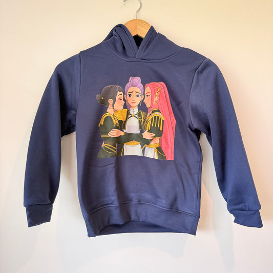 Kids'  K-Pop Demon Hunters Huntrix Hoodie - Navy Blue