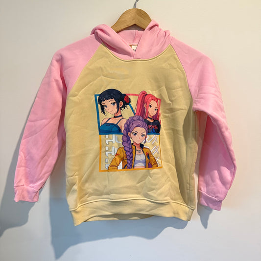 K-Pop Demon Hunters Huntrix Graphic Hoodie - Pink Size 140 (7-8)