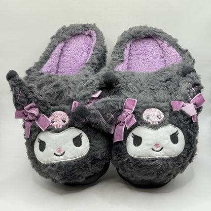 Kuromi Plush Slippers for Adults - Size 40-41 (270mm)