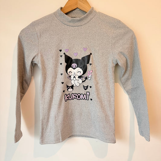 Kuromi sanrio long sleeve top - size 140 (suit 7-9y) - sweatshirts baby clothing - original photo - what’s new