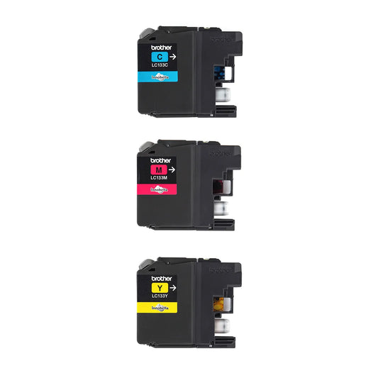 Brother LC133CL-3PK Genuine 3 Colour Ink Cartridge Value Pack