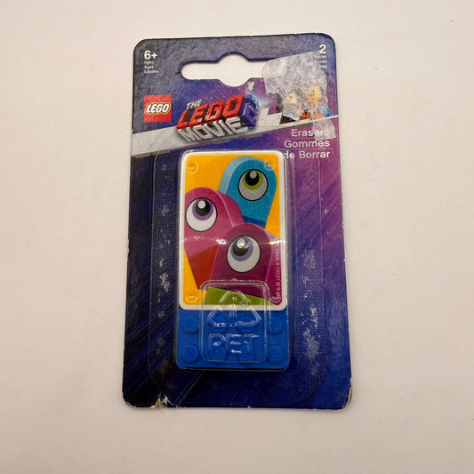 Lego movie 2 erasers – set of 2 with brick base - standard erasers original photo - what’s new stationery