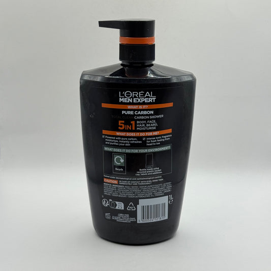 L'Oréal Men Expert Pure Carbon 5-in-1 Shower Gel 1L