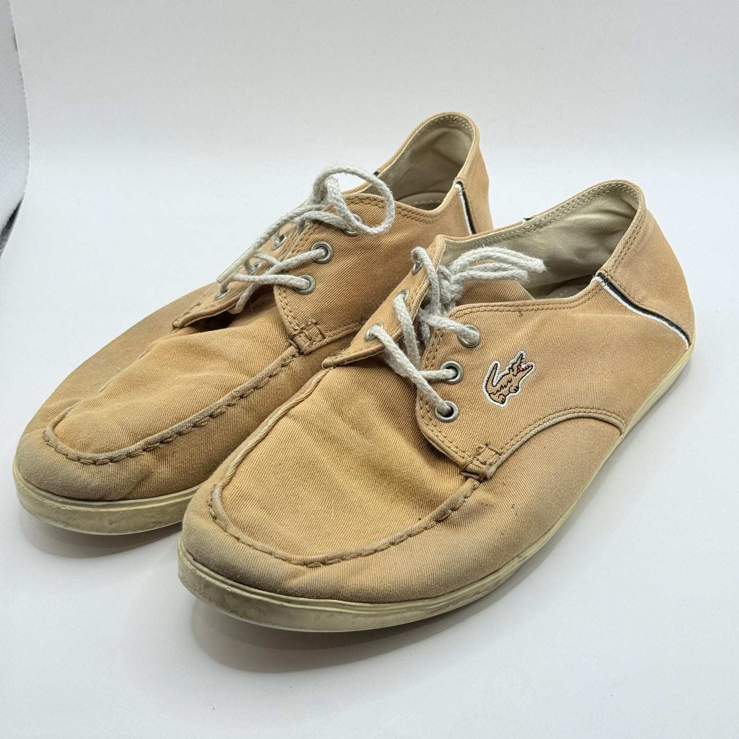 Lacoste Canvas Deck Shoes – Size 8