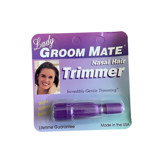 Lady Groom Mate Manual Nose & Ear Hair Trimmer - Lilac (Battery-Free)