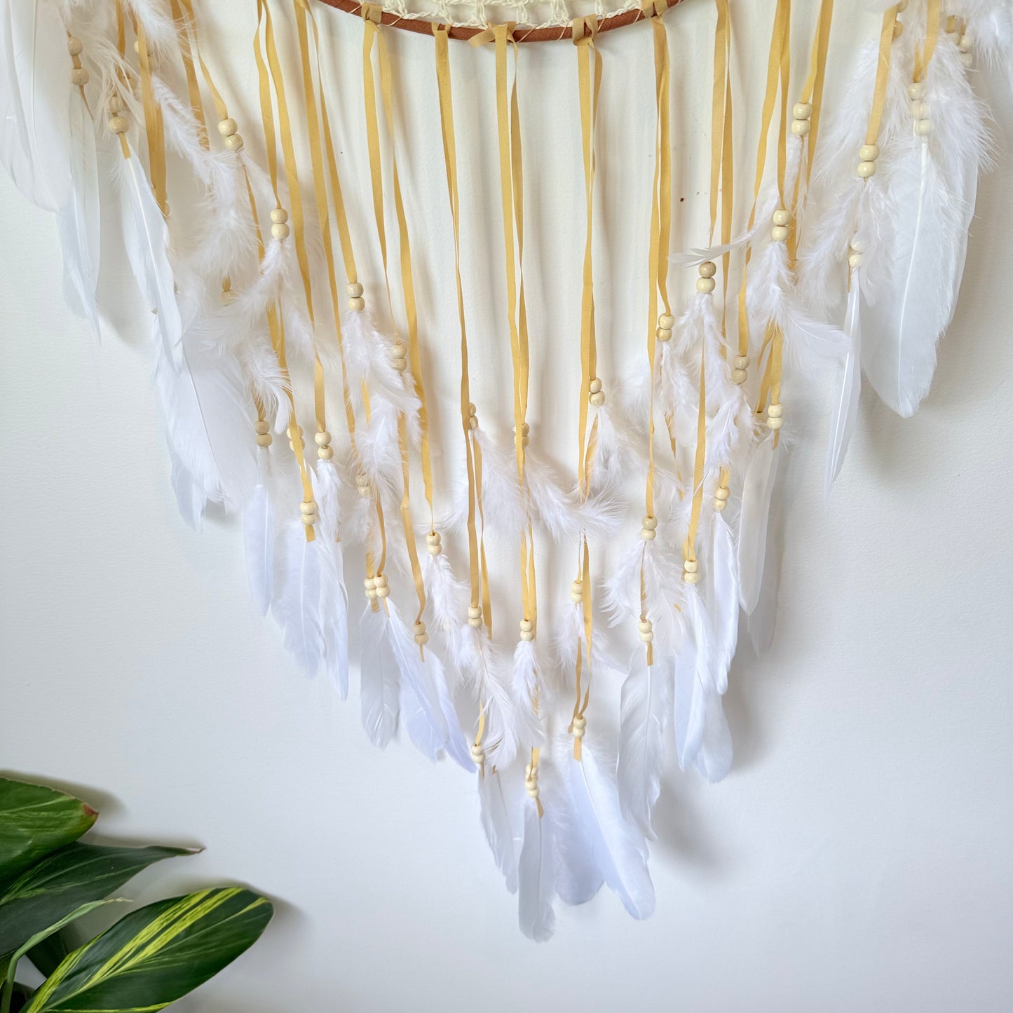 Large Boho Crochet Dream Catcher - 40cm Hoop