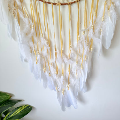 Large Boho Crochet Dream Catcher - 40cm Hoop
