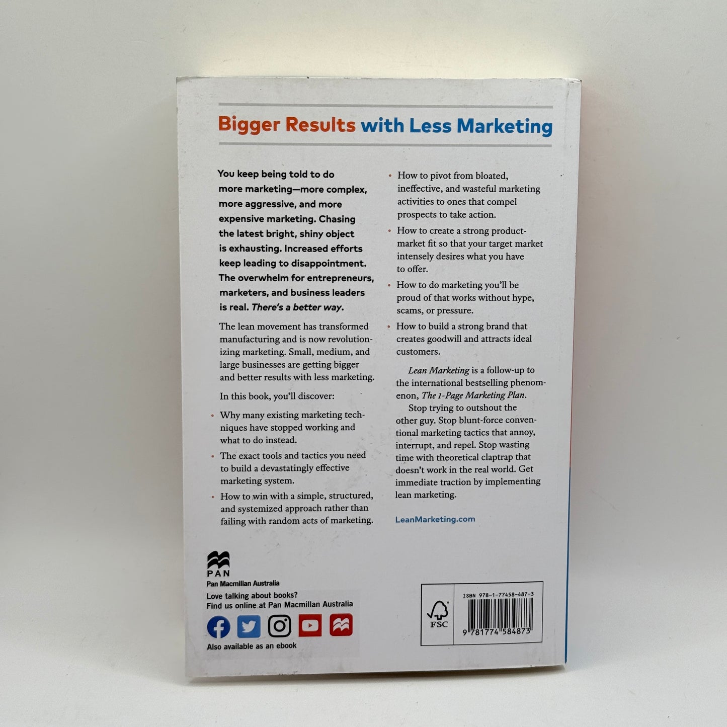 Lean Marketing by Allan Dib