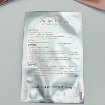 9x Lint Free Under Eye Gel Patches for Eyelash Extensions