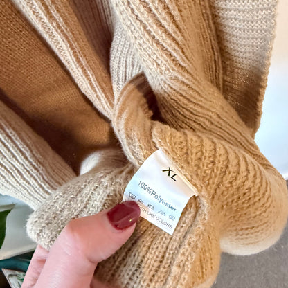 Long Chunky Knit Cardigan - XL