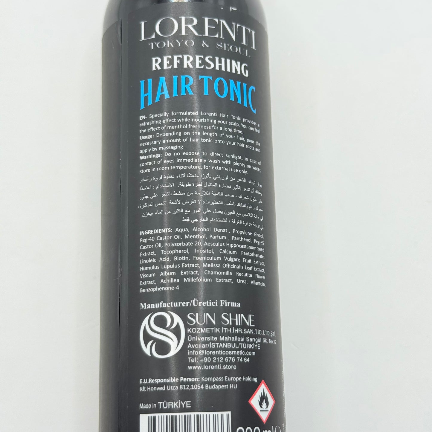 Lorenti Refreshing Hair Tonic - Intense Cool
