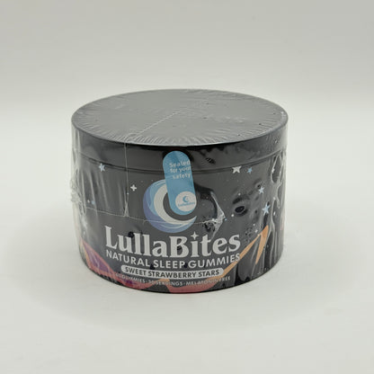 LullaBites Natural Sleep Gummies - Sweet Strawberry Stars (60 Gummies)