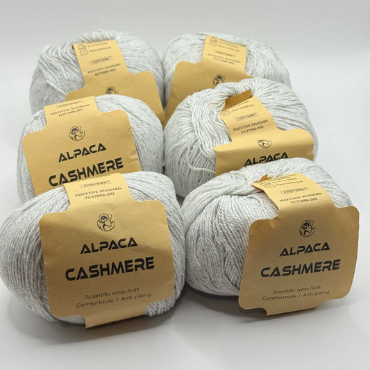 6x Luxury Alpaca Cashmere Blend Yarn - Soft & Anti-Pilling