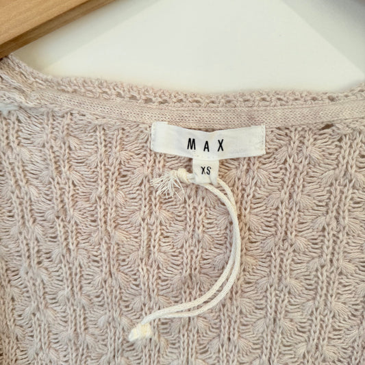 Max knitted cardigan – beige – size xs - cardigans top women’s apparel