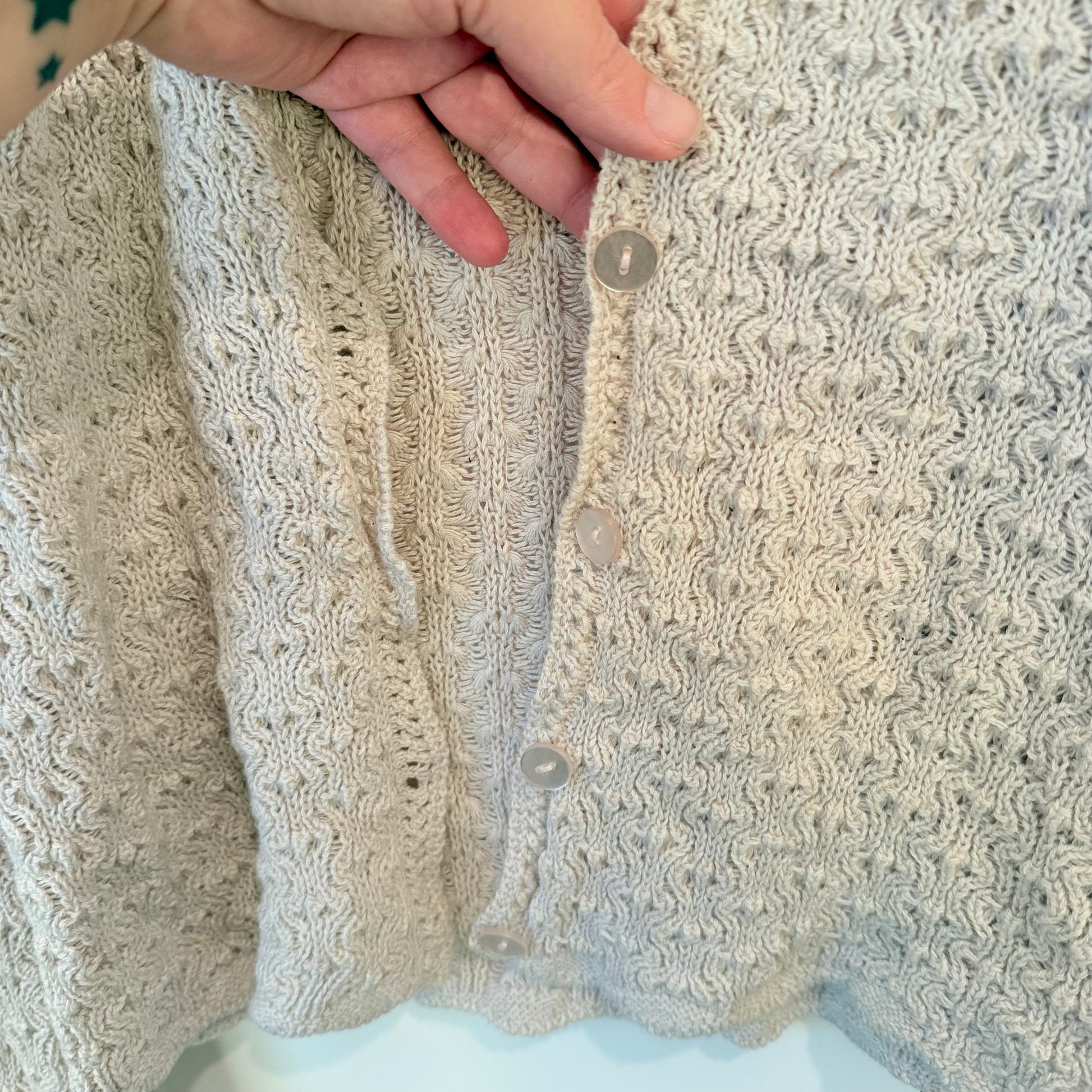Max knitted cardigan – beige – size xs - cardigans top women’s apparel