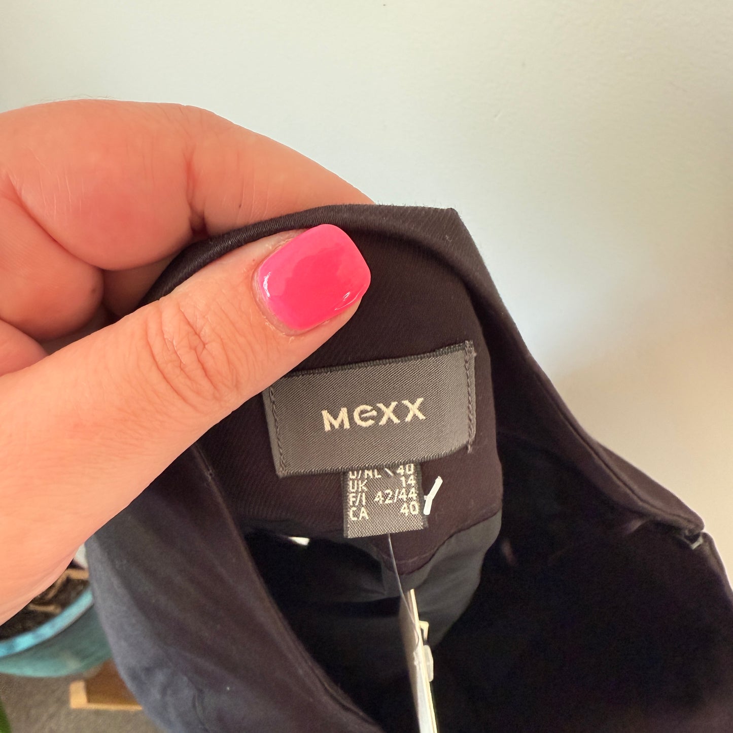 MEXX Black Stretch Pencil Skirt Size 14