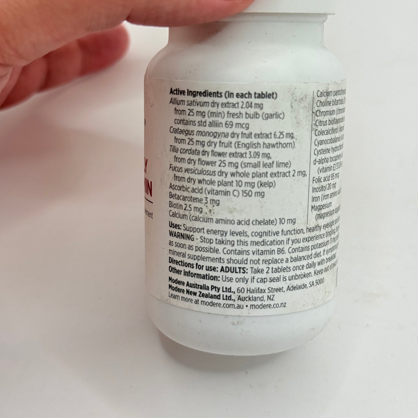 MŌDERE Adult Daily Multivitamin and Mineral Supplement - 60 Tablets