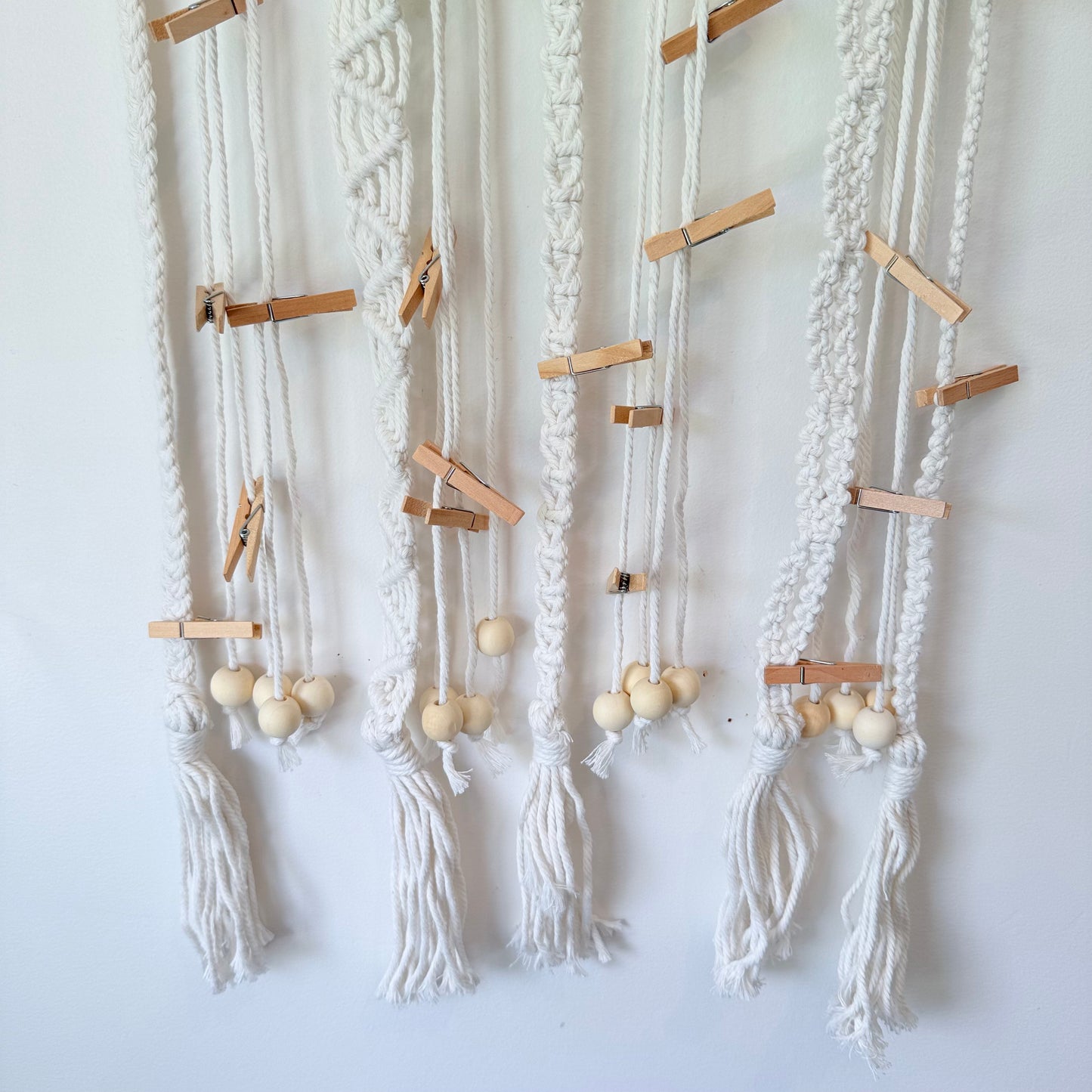 Macrame Photo Display Wall Hanging