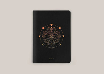 Magic of i. A5 origins notebook: cycles - black - journals stationery
