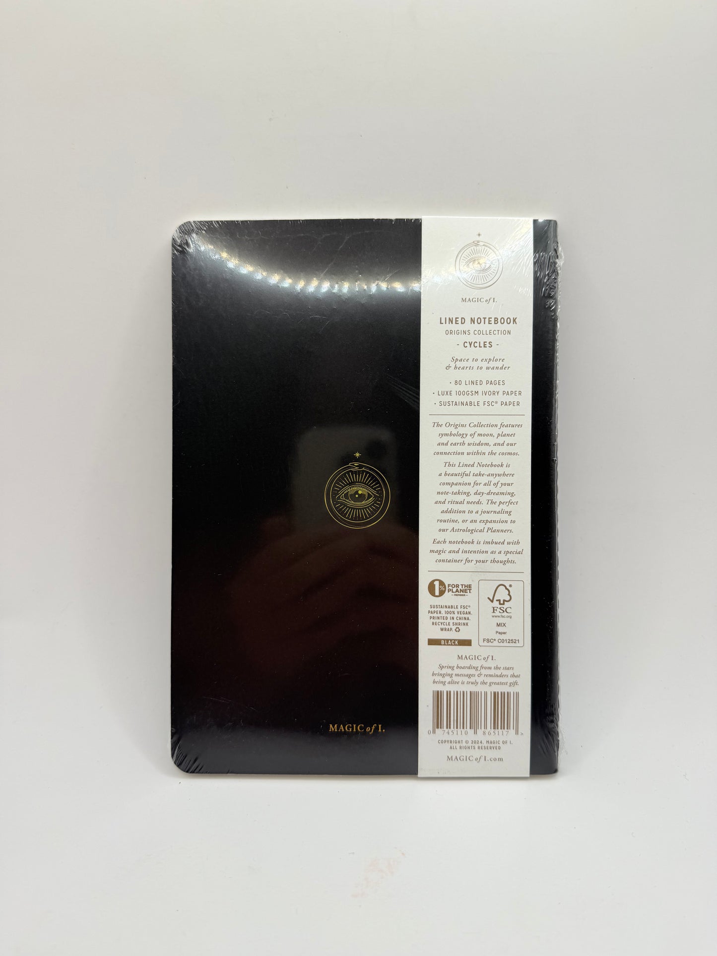 Magic of i. A5 origins notebook: cycles - black - journals stationery