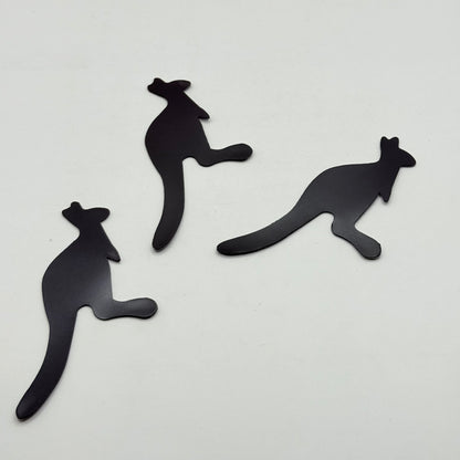 3x Magnetic Aboriginal-Style Kangaroos